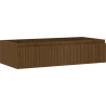 Mexen Rivel badkamerkastje onder wastafel 100 cm, 1 lade, gegroefd, walnoot - 91A20-10023-1-BF86