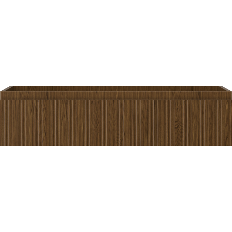 Mexen Rivel armario de baño bajo lavabo de 100 cm, 1 cajón, acanalado, nogal - 91A20-10023-1-BF86