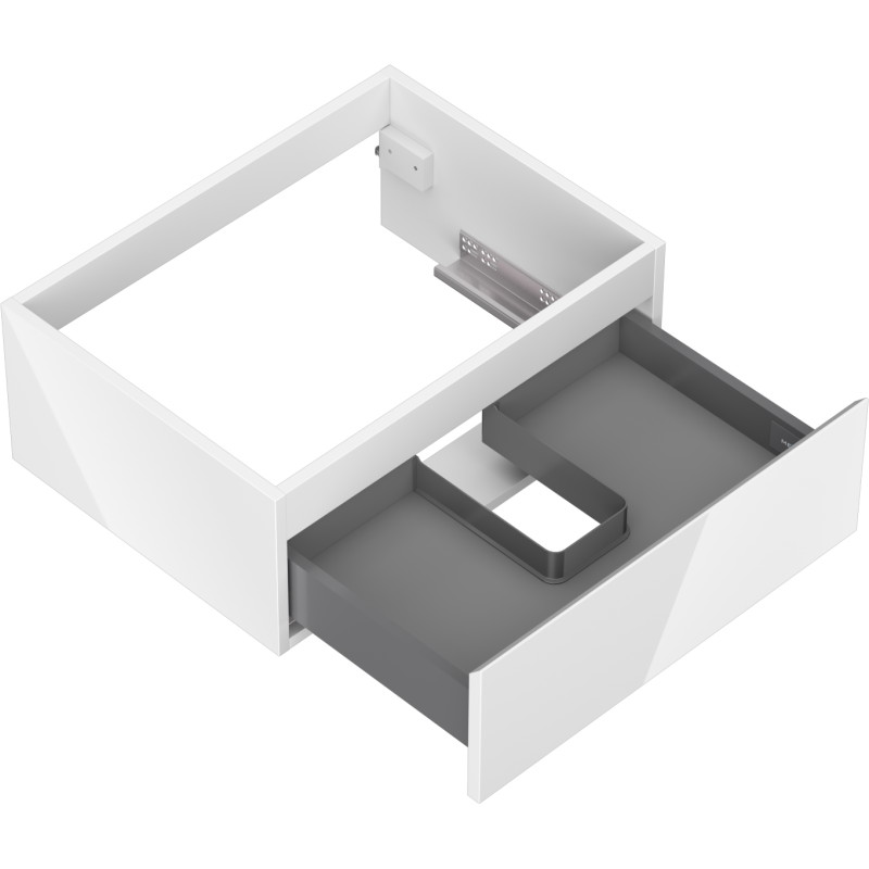 Mexen Orio badkamerkast onder de wastafel 60 cm, 1 lade, witte glans - 91A10-06023-1-BF00