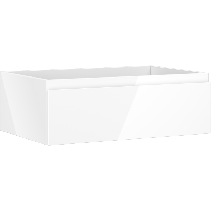 Mexen Orio Badezimmerschrank unter Waschbecken 70 cm, 1 Schublade, weiß glänzend - 91A10-07023-1-BF00