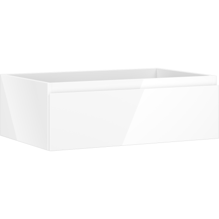 Mexen Orio Badezimmerschrank für Waschbecken, 70 cm, 1 Schublade, weiß glänzend - 91A10-07023-1-BF00
