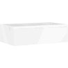 Mexen Orio Badezimmerschrank unter dem Waschbecken 80 cm, 1 Schublade, weiß glänzend - 91A10-08023-1-BF00
