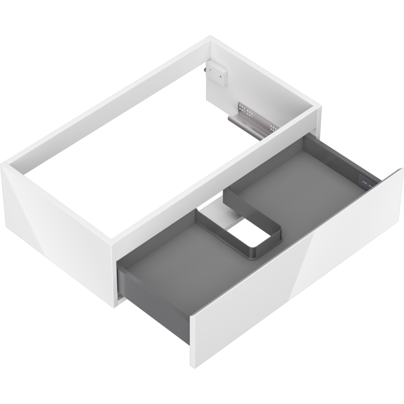 Mexen Orio armário de casa de banho sob o lavatório 80 cm, 1 gaveta, branco brilhante - 91A10-08023-1-BF00
