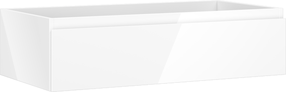 Mexen Orio meuble de salle de bain sous lavabo 90 cm, 1 tiroir, blanc brillant - 91A10-09023-1-BF00