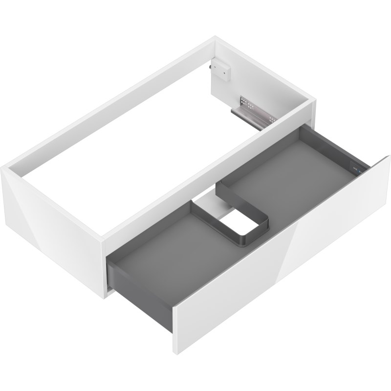 Mexen Orio armário de casa de banho sob lavatório 90 cm, 1 gaveta, branco brilhante - 91A10-09023-1-BF00