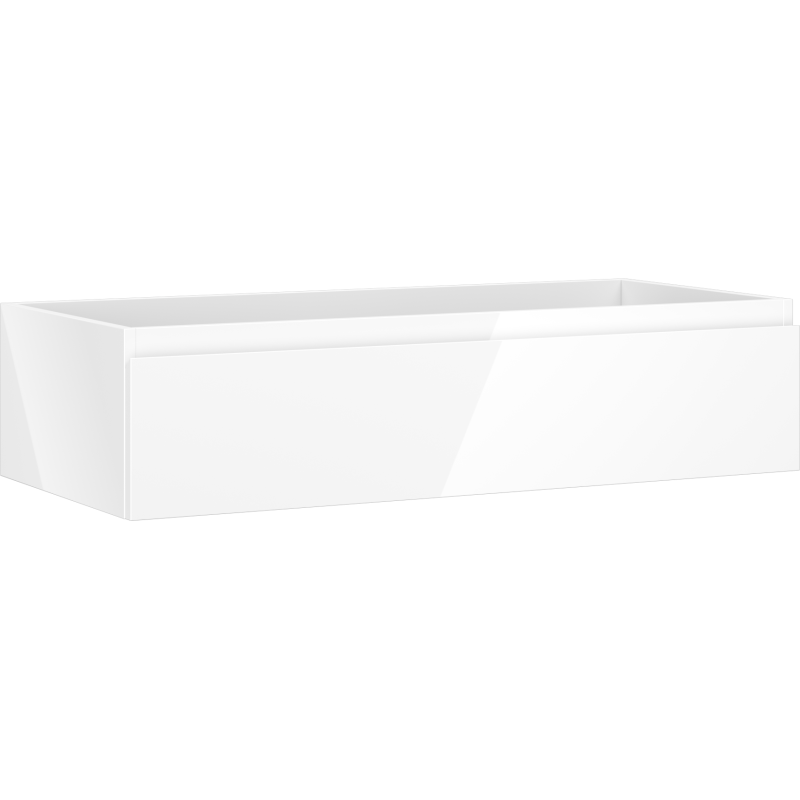 Mexen Orio Badezimmer-Unterschrank 100 cm, 1 Schublade, weiß glänzend - 91A10-10023-1-BF00