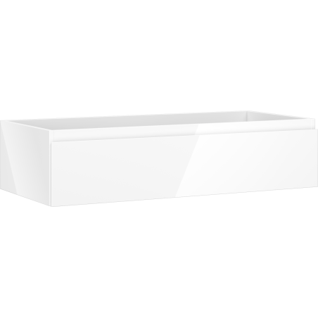 Mexen Orio 100 cm bathroom cabinet, 1 drawer, white gloss - 91A10-10023-1-BF00