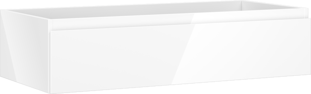 Mexen Orio mobile da bagno sottolavabo 100 cm, 1 cassetto, bianco lucido - 91A10-10023-1-BF00