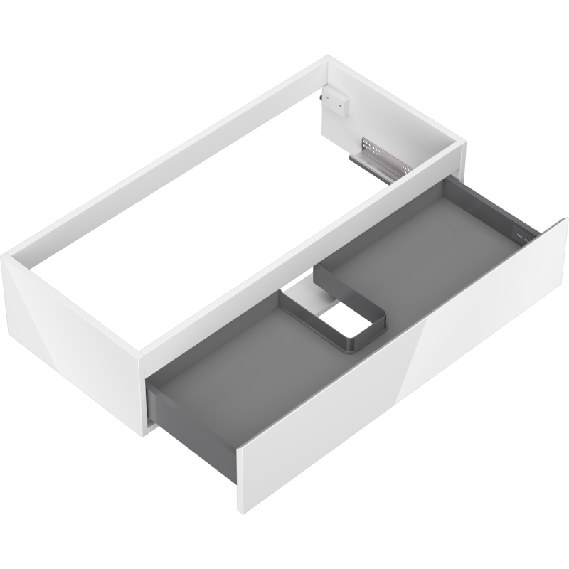 Mexen Orio armário de casa de banho suspenso 100 cm, 1 gaveta, branco brilhante - 91A10-10023-1-BF00