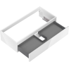 Mexen Orio meuble de salle de bain sous lavabo 100 cm, 1 tiroir, blanc brillant - 91A10-10023-1-BF00