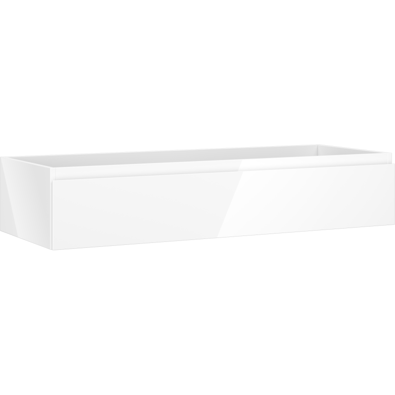 Mexen Orio Badezimmer-Unterschrank 120 cm, 1 Schublade, weiß glänzend - 91A10-12023-1-BF00