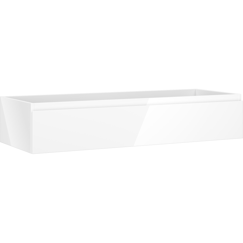 Mexen Orio badkamerkastje voor wastafel 120 cm, 1 lade, wit glans - 91A10-12023-1-BF00