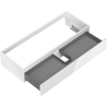 Mexen Orio badkamerkastje voor wastafel 120 cm, 1 lade, wit glans - 91A10-12023-1-BF00