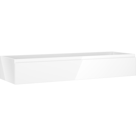 Mexen Orio Badezimmerschrank für Waschbecken 140 cm, 1 Schublade, weiß glänzend - 91A10-14023-1-BF00