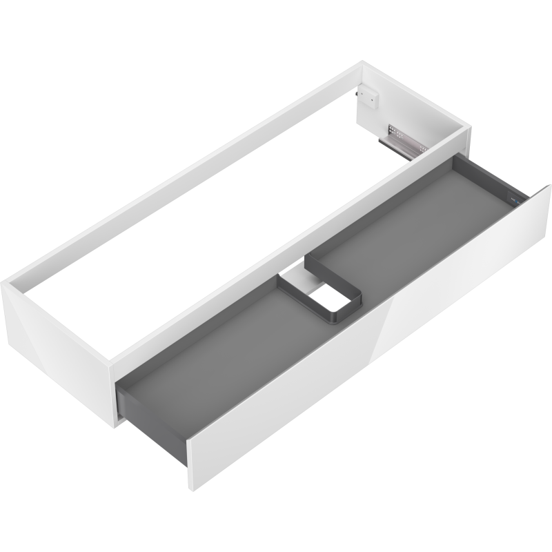 Mexen Orio armario de baño para lavabo 140 cm, 1 cajón, blanco brillo - 91A10-14023-1-BF00