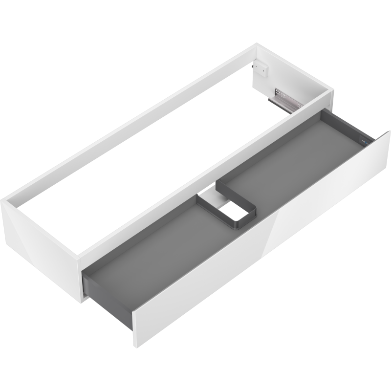 Mexen Orio Buedzëmmerënnerschaf ënner de Lavabo 140 cm, 1 Schaf, wäiss Glanz - 91A10-14023-1-BF00
