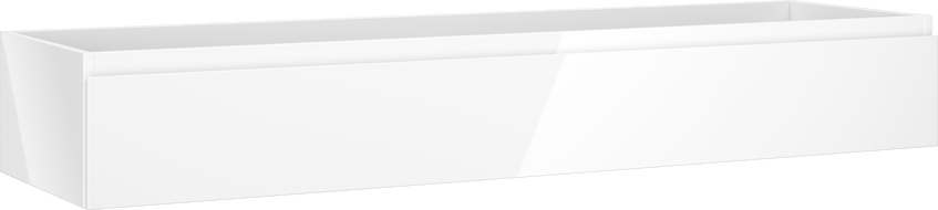 Mexen Orio mobile da bagno sottolavabo 160 cm, 1 cassetto, bianco lucido - 91A10-16023-1-BF00