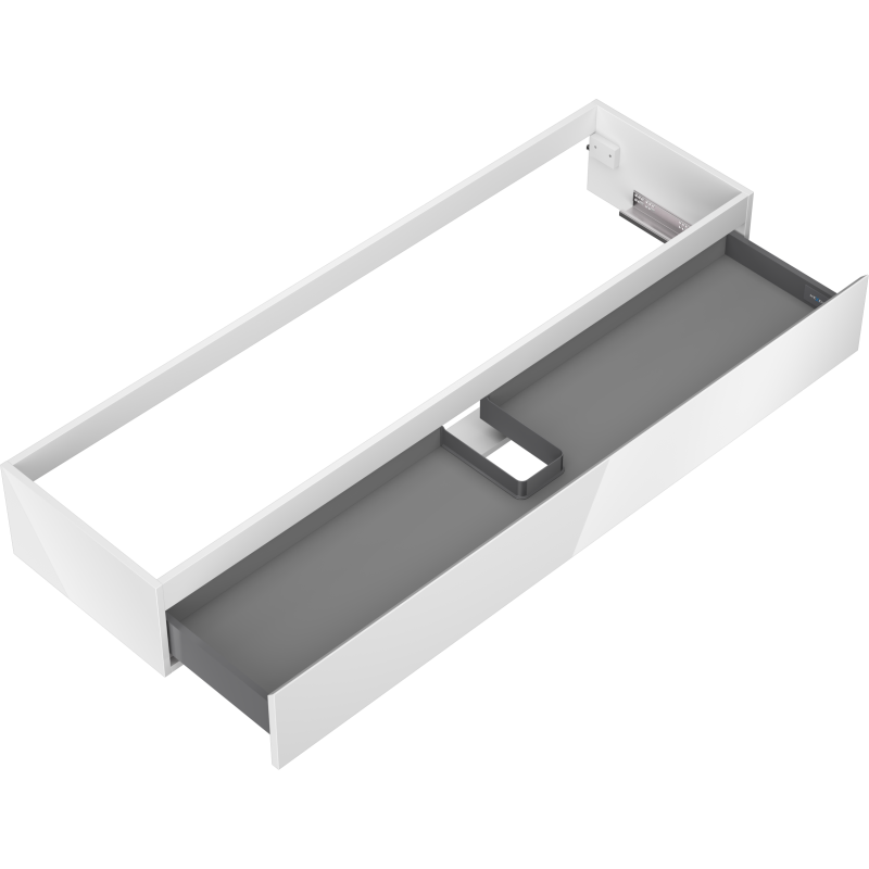 Mexen Orio armário de casa de banho para lavatório 160 cm, 1 gaveta, branco brilhante - 91A10-16023-1-BF00