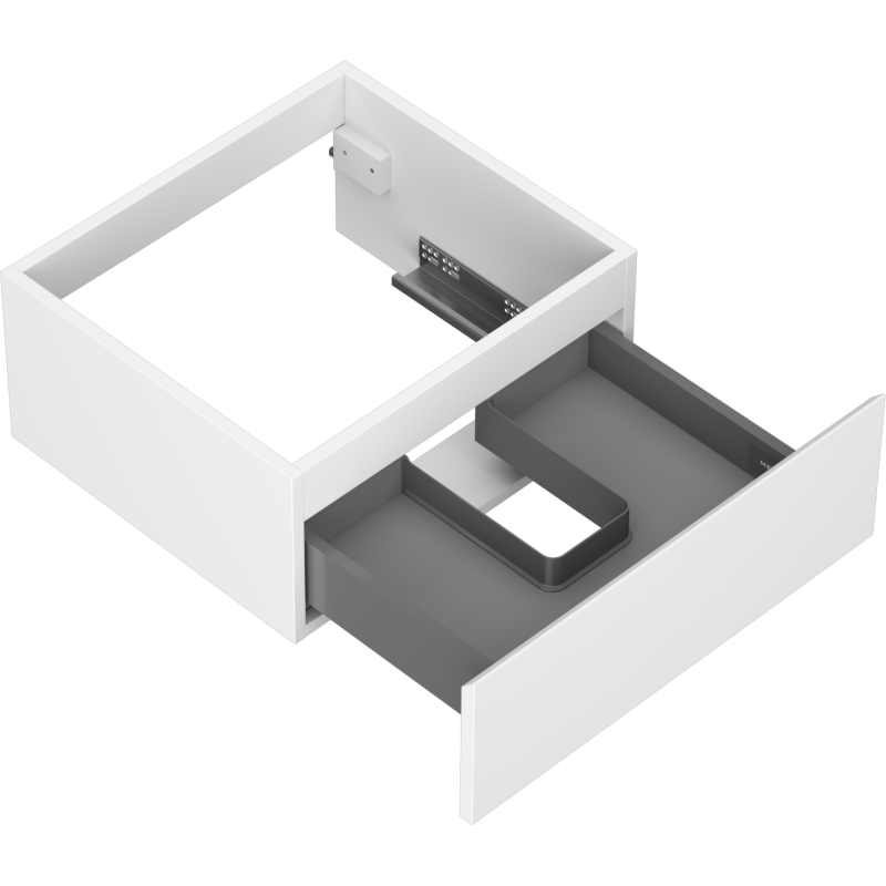 Mexen Orio bathroom cabinet for washbasin 50 cm, 1 drawer, white matte- 91A10-05023-1-BF01