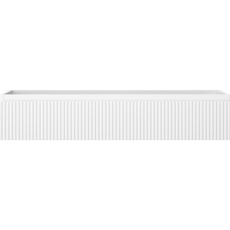 Mexen Rivel armário de casa de banho debaixo do lavatório 120 cm, 1 gaveta, canelado, branco mate - 91A20-12023-1-BF01