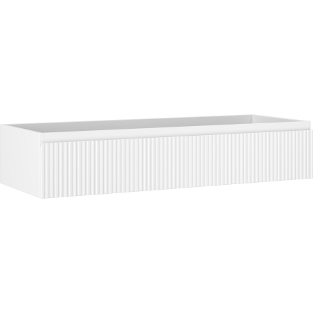 Mexen Rivel kupaonski ormarić za umivaonik 120 cm, 1 ladica, profilirano, bijeli mat - 91A20-12023-1-BF01