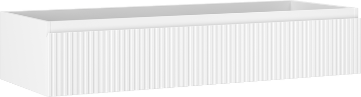 Mexen Rivel badkamerkast onder wastafel 120 cm, 1 lade, gegroefd, mat wit - 91A20-12023-1-BF01