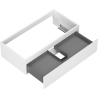 Mexen Orio meuble de salle de bain sous lavabo 90 cm, 1 tiroir, blanc mat - 91A10-09023-1-BF01