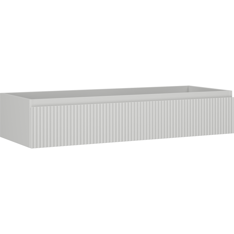 Mexen Rivel kopalniška omarica pod umivalnikom 120 cm, 1 predal, rebrasta, siva mat - 91A20-12023-1-BF62
