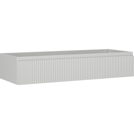 Mexen Rivel szafka łazienkowa podumywalkowa 120 cm, 1 szuflada, ryflowana , szara mat - 91A20-12023-1-BF62