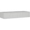 Mexen Rivel szafka łazienkowa podumywalkowa 120 cm, 1 szuflada, ryflowana , szara mat - 91A20-12023-1-BF62