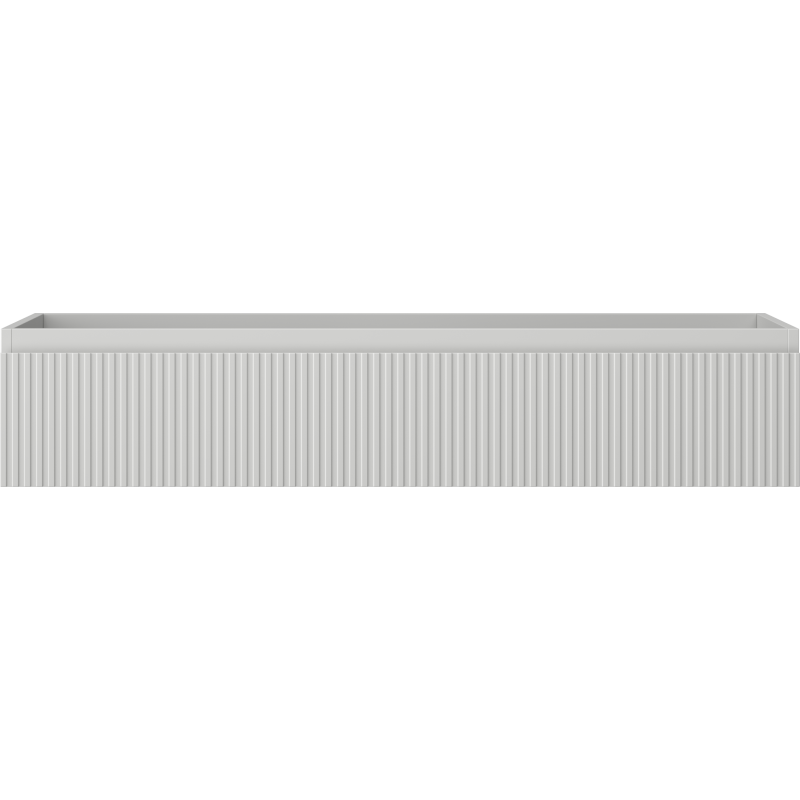 Mexen Rivel badkamerkast onder wastafel 120 cm, 1 lade, geribbeld, grijs mat - 91A20-12023-1-BF62