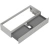 Mexen Rivel Badezimmerschrank unter dem Waschbecken 120 cm, 1 Schublade, geriffelt, grau matt - 91A20-12023-1-BF62