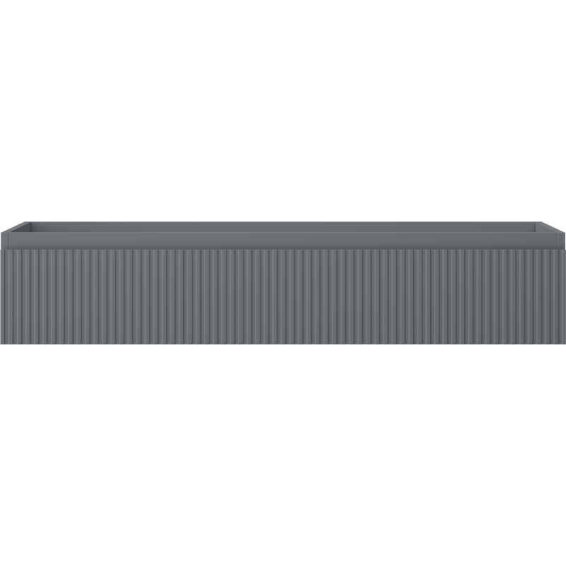Mexen Rivel badkamerkast onder de wastafel 120 cm, 1 lade, gegroefd, grijs mat - 91A20-12023-1-BF66