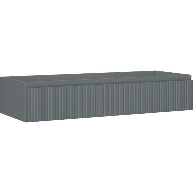 Mexen Rivel kupaonski ormarić ispod umivaonika 120 cm, 1 ladica, profilirana, siva mat - 91A20-12023-1-BF66