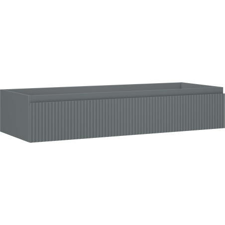 Mexen Rivel kylpyhuoneen allaskaappi 120 cm, 1 laatikko, uurrettu, harmaa matta - 91A20-12023-1-BF66