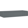 Mexen Rivel mueble de baño para lavabo 120 cm, 1 cajón, estriado, gris mate - 91A20-12023-1-BF66