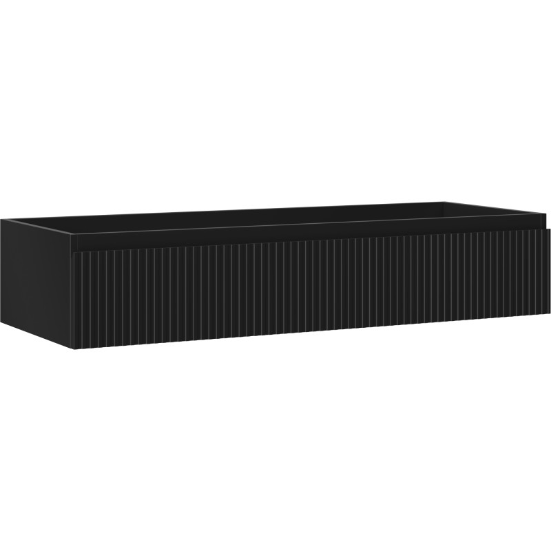 Mexen Rivel vannitoakapp valamu all 120 cm, 1 sahtel, sooniline, must matt - 91A20-12023-1-BF71