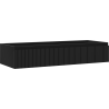 Mexen Rivel badkamerkast onder wastafel 120 cm, 1 lade, geribbeld, zwart mat - 91A20-12023-1-BF71