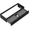 Mexen Rivel badkamerkast onder wastafel 120 cm, 1 lade, geribbeld, zwart mat - 91A20-12023-1-BF71