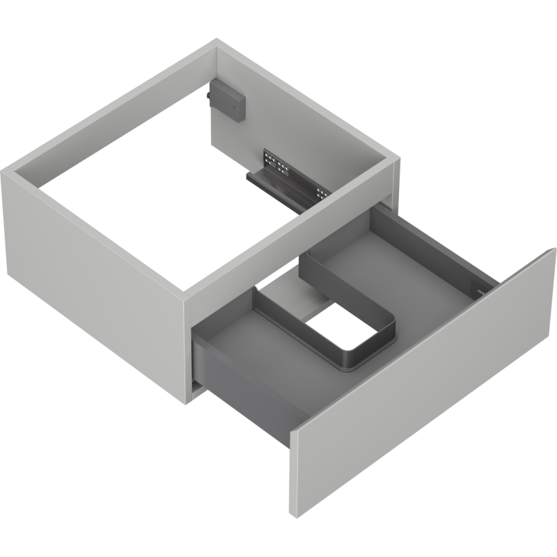 Mexen Orio armário de casa de banho sob lavatório 50 cm, 1 gaveta, cinza mate - 91A10-05023-1-BF62
