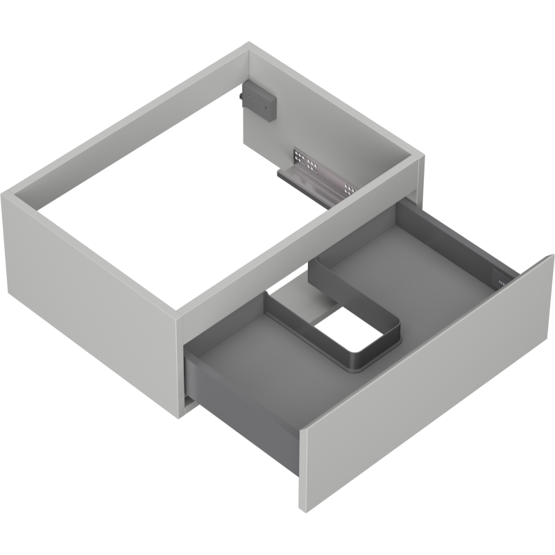 Mexen Orio Badezimmerschrank 60 cm, 1 Schublade, Grau Matt - 91A10-06023-1-BF62