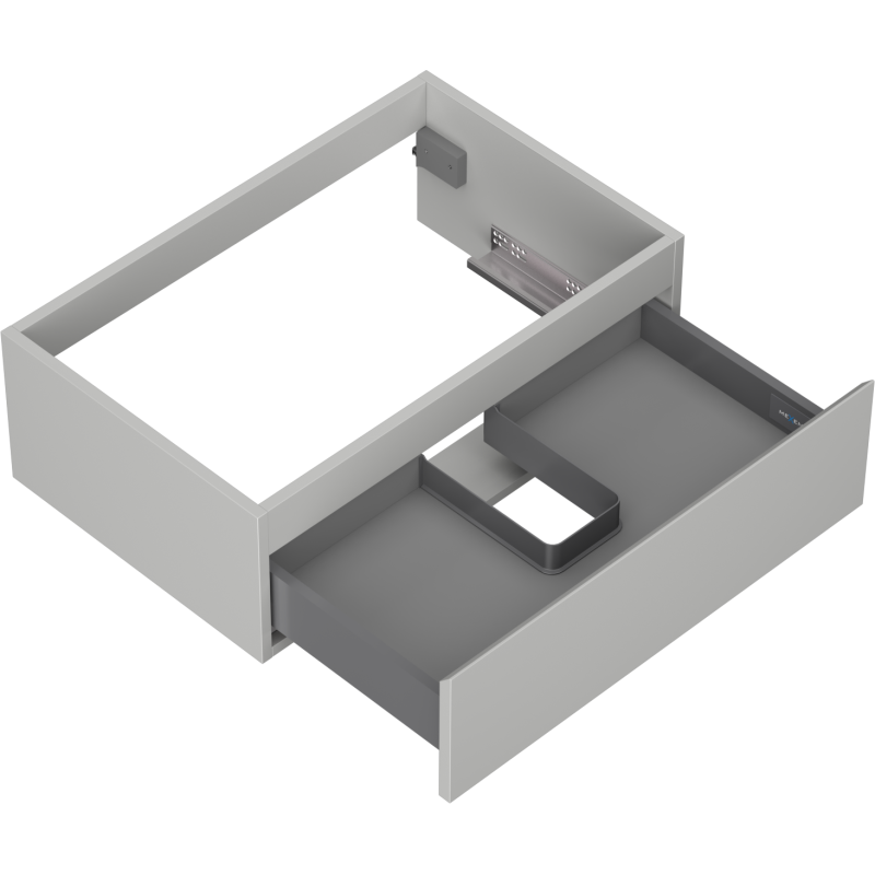 Mexen Orio mobiletto da bagno sottolavabo 70 cm, 1 cassetto, grigio opaco - 91A10-07023-1-BF62