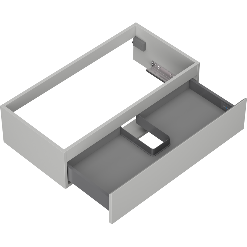 Mexen Orio badkamerkast onder wastafel 90 cm, 1 lade, grijs mat - 91A10-09023-1-BF62