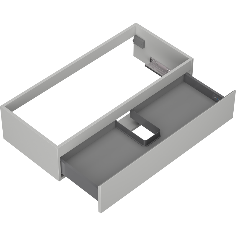 Mexen Orio mueble de baño para lavabo de 100 cm, 1 cajón, gris mate - 91A10-10023-1-BF62