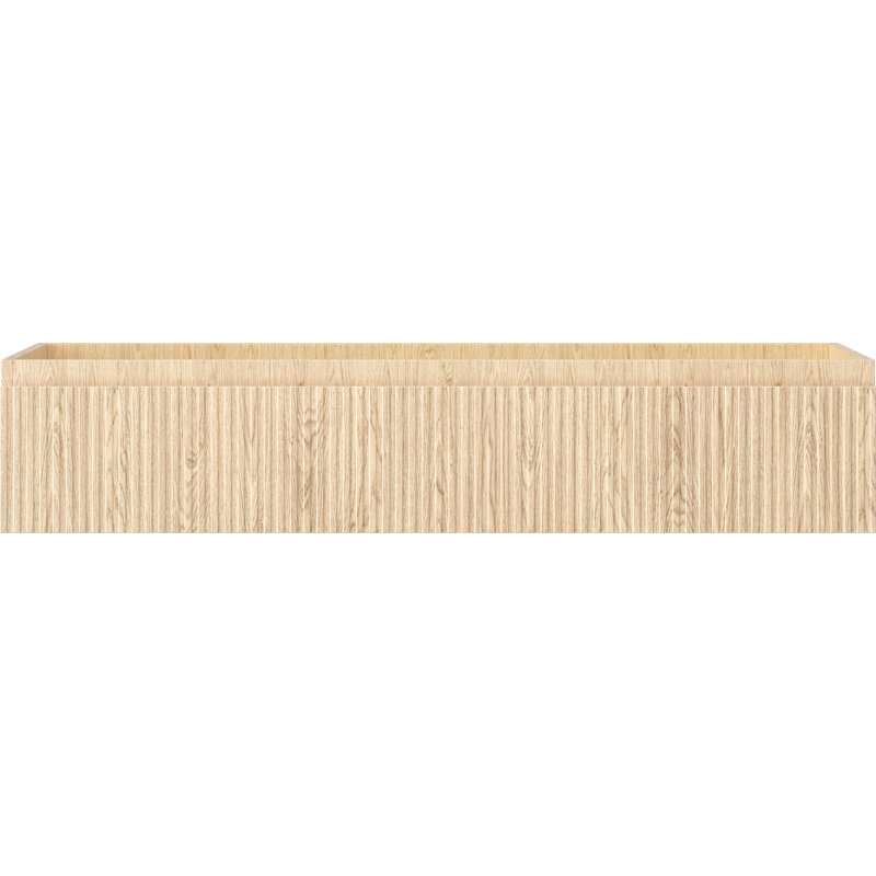 Mexen Rivel mueble de baño bajo lavabo de 120 cm, 1 cajón, ranurado, roble - 91A20-12023-1-BF81