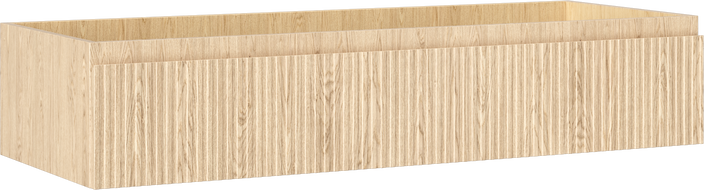 Mexen Rivel vannas istabas skapis zem izlietnes 120 cm, 1 atvilktne, rievots, ozols - 91A20-12023-1-BF81