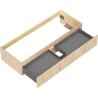 Mexen Rivel badkamerkast onder de wastafel 120 cm, 1 lade, geribbeld, eiken - 91A20-12023-1-BF81