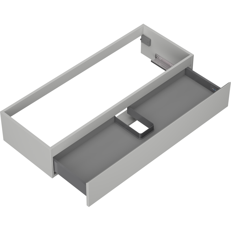Mexen Orio Buedemschaf ënner de Waschbecken 120 cm, 1 Schubfach, gro matte - 91A10-12023-1-BF62