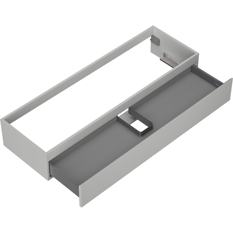 Mexen Orio badkamerkastje onder wastafel 140 cm, 1 lade, grijs mat - 91A10-14023-1-BF62