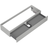 Mexen Orio Badezimmerschrank 140 cm, 1 Schublade, grau matt - 91A10-14023-1-BF62